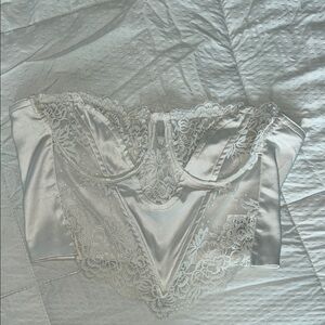 Princess Polly White Lace Crop Top